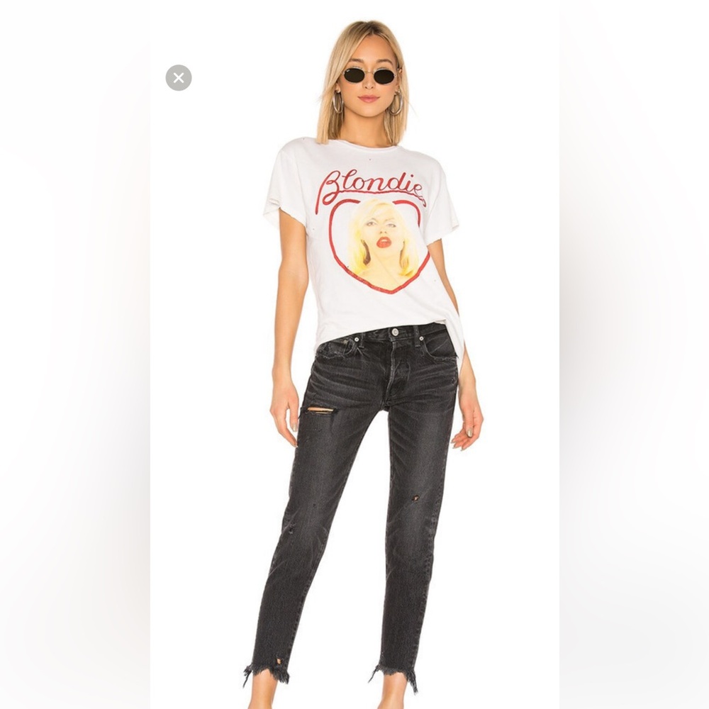 MOUSSY VINTAGE Kelley Tapered Denim Jeans Black Size 24